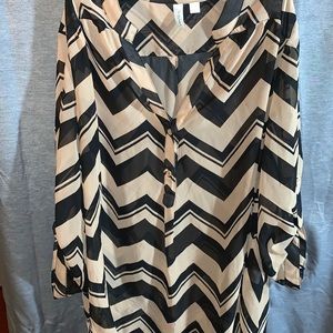 Chevron top, 3X.
